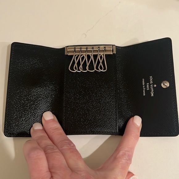 🖤LOUIS VUITTON Damier Graphite Multicles 6 Key Holder Key Case Excellent Unisex - Picture 8 of 13